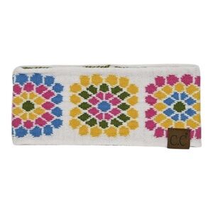 CC Flower Crochet Printed Head Wrap